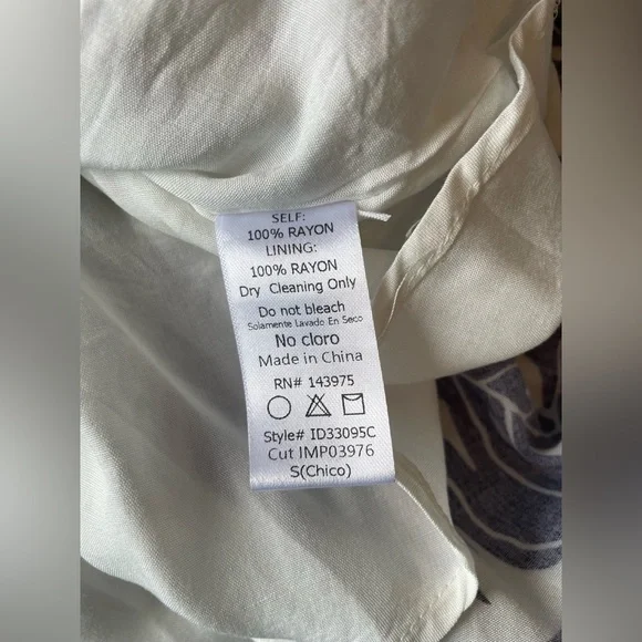 Millibon Blue and White Leaf Print Mini Dress - Picture 3 of 9